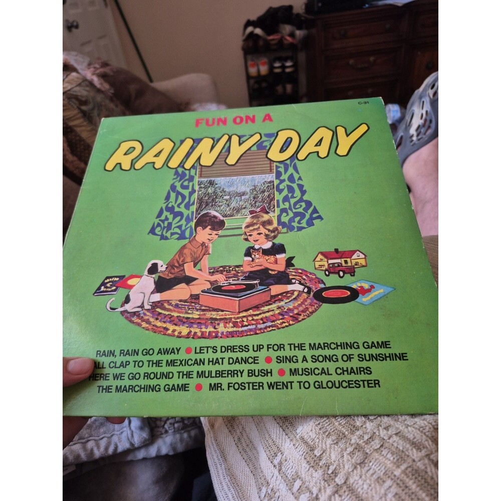 Fun On A Rainy Day Vinyl LP Album Vintage Children's Record Happy House Kids
